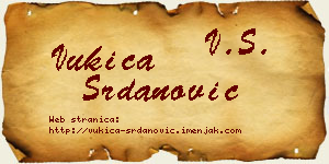 Vukica Srdanović vizit kartica